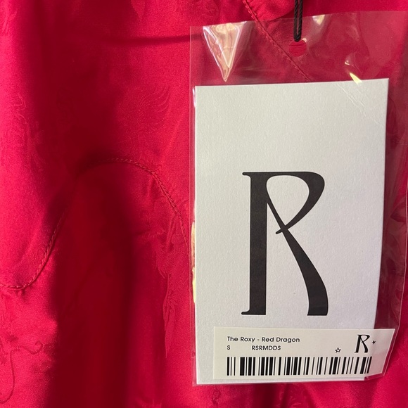 Realization Par Roxy red silk dress. NWT. discontinued style Valentine’s Day - Picture 2 of 6
